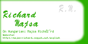 richard majsa business card